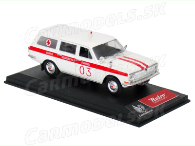 DeAgostini | M 1:43 | GAZ 24-03 Volga - Ambulance "медпомощь" (RUS) (1975)