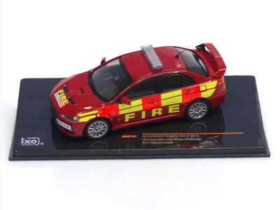 IXO | M 1:43 | MITSUBISHI Lancer EVO X - Fire Department (UK) (2011)