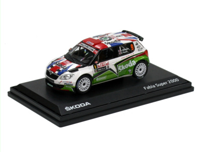 Abrex CZ | M 1:43 | ŠKODA Fabia S2000 (facelift 2010) - #9 Mikkelsen / Floene - Monte Carlo Rallye 2011