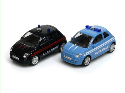 Mondo Motors | M 1:43 | FIAT 500 New - Carabinieri + Polizia (I)