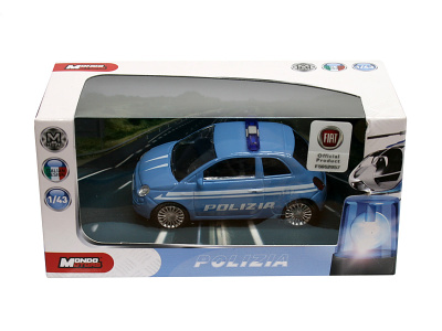 Mondo Motors | M 1:43 | FIAT 500 New - Polizia (2007)