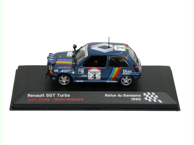 Altaya | M 1:43 | RENAULT 5 GT Turbo #4 - A.Oreille / M.Roissard - Rally Bandama (1990)