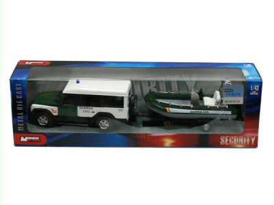 Mondo Motors | M 1:43 | IVECO Massif + boat - Guardia Civil