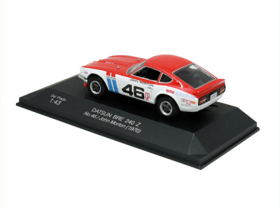 Del Prado | M 1:43 | DATSUN BRE 240 Z #46 - John Morton (1970)