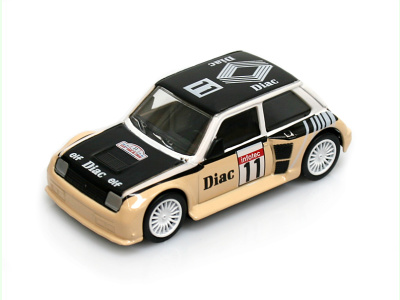 Mondo Motors | M 1:43 | RENAULT 5 Maxi Turbo # 11 A.CHATRIOT - O.PERIN / RALLY TOUR DE CORSE (1986)