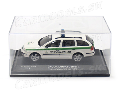 Carmodels SK/ Abrex CZ | M 1:43 | ŠKODA Octavia II. Combi - Vojenská Polícia SR (2004)