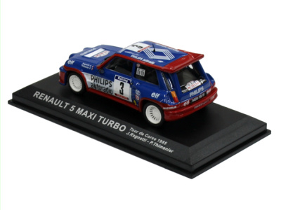 Altaya | M 1:43 | RENAULT 5 Maxi Turbo #3 - J.Ragnotti / P.Thimonier - Tour de Corse (1985)