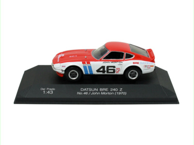 Del Prado | M 1:43 | DATSUN BRE 240 Z #46 - John Morton (1970)