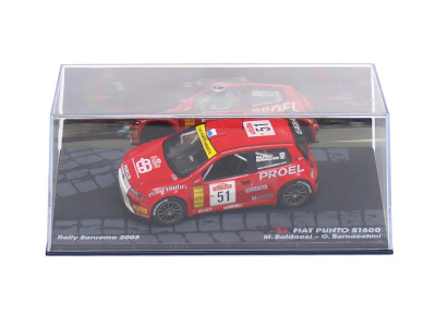 Altaya | M 1:43 | FIAT Punto S1600 #51 - Baldacci / Bernacchini - Rally Sanremo ( 2003 )