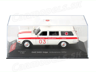 DeAgostini | M 1:43 | GAZ 24-03 Volga - Ambulance "медпомощь" (RUS) (1975)