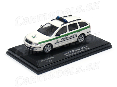 Carmodels SK/ Abrex CZ | M 1:43 | ŠKODA Octavia II. Combi - Vojenská Polícia SR (2004)