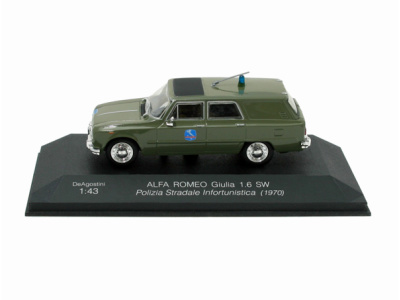 DeAgostini | M 1:43 | ALFA ROMEO Giulia 1600 SW - Polizia Stradale Infortunistica (1970)