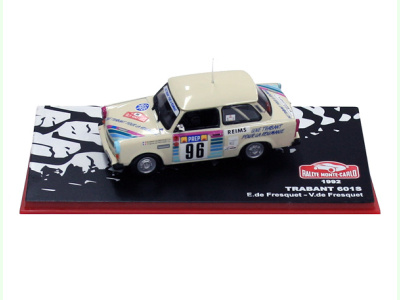 Altaya | M 1:43 | TRABANT 601 S - Rallye Monte Carlo - E.de Fresquet / V.de Fresquet (1992)