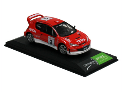 Cararama / Hongwell | M 1:43 | PEUGEOT 206 WRC #2 Rally Monte Carlo (2003) - Reid / Burns