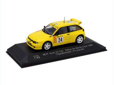 Altaya | M 1:43 | SEAT Ibiza - KitCar #24 Rallye De Monte Carlo (1999) - T.Gardemeister / P.Lukander