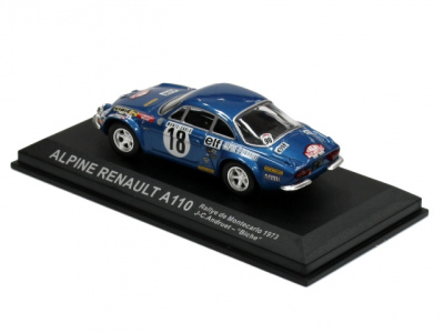 Altaya | M 1:43 | RENAULT Alpina A110 #18 - J-C.Andruet "Biche" - Rallye de Montecarlo (1973)