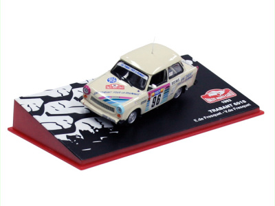 Altaya | M 1:43 | TRABANT 601 S - Rallye Monte Carlo - E.de Fresquet / V.de Fresquet (1992)