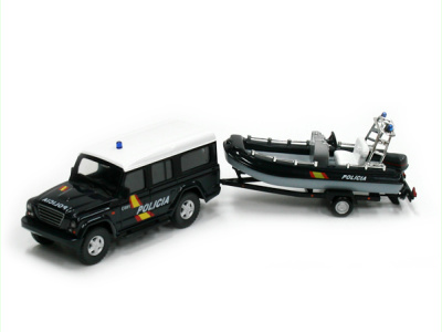 Mondo Motors | M 1:43 | IVECO Massif + boat - Policia (E)