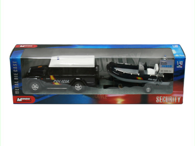 Mondo Motors | M 1:43 | IVECO Massif + boat - Policia (E)