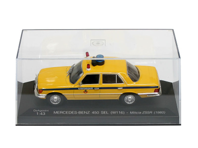 DeAgostini | M 1:43 | MERCEDES-BENZ 450 SEL (W116) - Milicia ZSSR (1980)