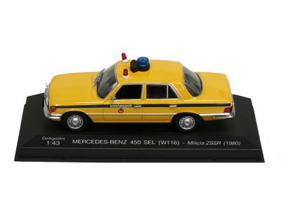 DeAgostini | M 1:43 | MERCEDES-BENZ 450 SEL (W116) - Milicia ZSSR (1980)