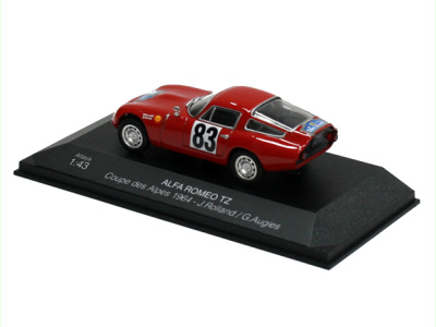 Altaya | M 1:43 | ALFA ROMEO TZ  #83 J.Rolland / G.Augies - Coupe des Alpes (1964)