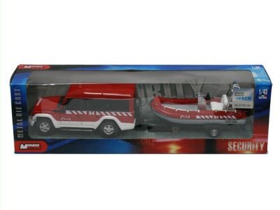 Mondo Motors | M 1:43 | IVECO Massif + boat - Bomberos