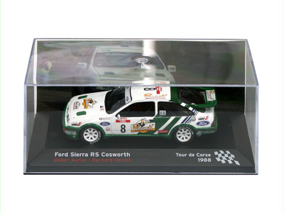 Altaya | M 1:43 | FORD Sierra RS Cosworth #8 - D.Auriol / B.Occelli - Tour de Corse (1988)