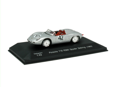 DeAgostini | M 1:43 | PORSCHE 718 RS60 Spyder #42 H.Herrmann / O.Gendebien - Winners 12h Sebring (1960)