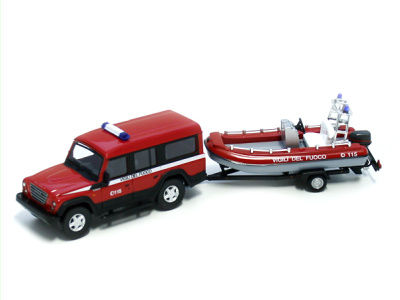 Mondo Motors | M 1:43 | IVECO Massif + boat - Vigili Del Fuoco