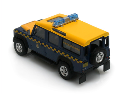 Cararama / Hongwell | M 1:43 | LAND ROVER Defender 110  - H.M.COASTGUARD (UK) (1990)