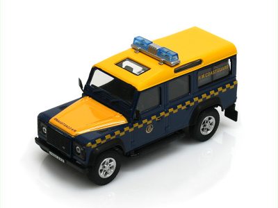 Cararama / Hongwell | M 1:43 | LAND ROVER Defender 110  - H.M.COASTGUARD (UK) (1990)