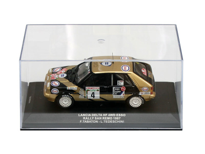 IXO | M 1:43 | LANCIA Delta HF 4WD Esso #4 - F.Tabaton / L.Tedeschini - Rally San Remo (1987)