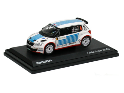 Abrex CZ | M 1:43 | ŠKODA Fabia S2000 ( facelift 2010 ) - #4  Kopecký / Starý - Valašská Rallye ( 2011 )