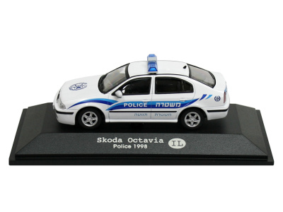 Cararama / Hongwell | M 1:43 | ŠKODA Octavia I. Sedan - Israel Police (1998)