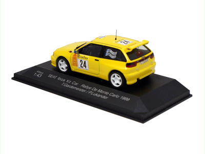 Altaya | M 1:43 | SEAT Ibiza - KitCar #24 Rallye De Monte Carlo (1999) - T.Gardemeister / P.Lukander