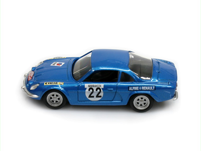 Mondo Motors | M 1:43 | RENAULT A110 Alpine 1600S # 22 J.C.ANDRUET - M.VIAL / 3rd RALLY MONTECARLO (1971)