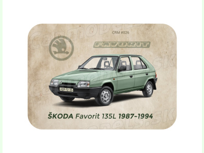 Carmodels SK |   | MAGNETKA Škoda Favorit 135 (1987-1994)