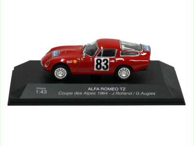 Altaya | M 1:43 | ALFA ROMEO TZ  #83 J.Rolland / G.Augies - Coupe des Alpes (1964)