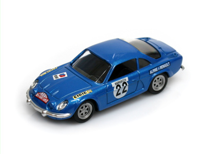 Mondo Motors | M 1:43 | RENAULT A110 Alpine 1600S # 22 J.C.ANDRUET - M.VIAL / 3rd RALLY MONTECARLO (1971)