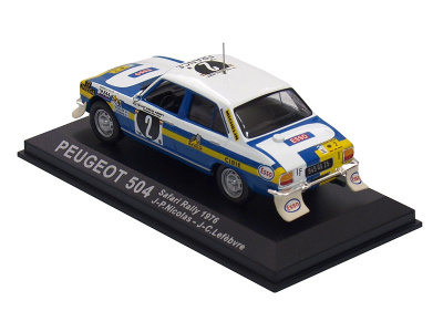 Altaya | M 1:43 | PEUGEOT 504 - #2 - J.-P.Nicolas / J.-C.Lefébvre - Safari Rally (1976)