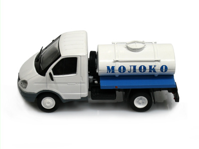 DeAgostini | M 1:43 | GAZ 3302 Gazelle - Cisterna / Mlieko ( 2010 )