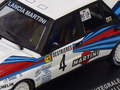 IXO | M 1:43 | LANCIA Delta Integrale - #4 - M.Biasion /T.Siviero - Winner Monte Carlo Rally (1989)